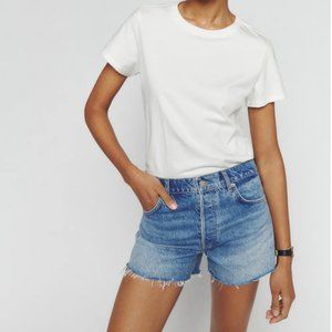 Reformation Charlene High Rise Jean Shorts